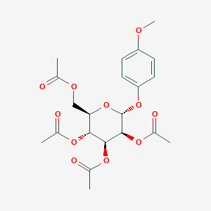 molecular formula C21H26O11 B097551 4-甲氧基苯基 2,3,4,6-四-O-乙酰基-α-D-甘露吡喃苷 CAS No. 17042-40-9