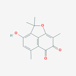 B097559 2H-Naphtho[1,8-bc]furan-6,7-dione, 3-hydroxy-2,2,5,8-tetramethyl- CAS No. 18142-17-1