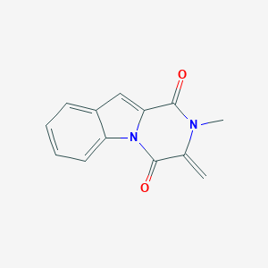 B097565 Pyrazino[1,2-a]indole-1,4-dione, 2,3-dihydro-2-methyl-3-methylene- CAS No. 19079-11-9