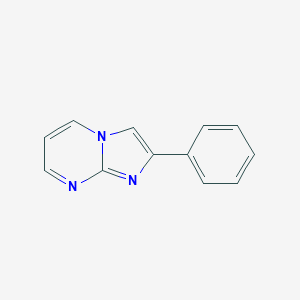 molecular formula C12H9N3 B097590 2-苯基咪唑并[1,2-a]嘧啶 CAS No. 15764-47-3
