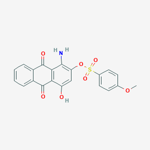 B097600 1-Amino-9,10-dihydro-4-hydroxy-9,10-dioxo-2-anthryl 4-methoxybenzenesulphonate CAS No. 16517-83-2