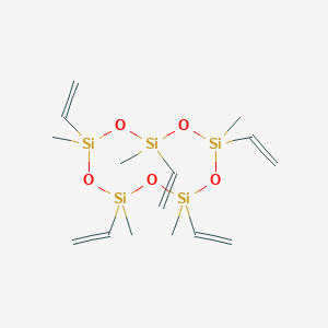 molecular formula C15H30O5Si5 B097628 环戊硅氧烷，2,4,6,8,10-戊烯基-2,4,6,8,10-五甲基- CAS No. 17704-22-2