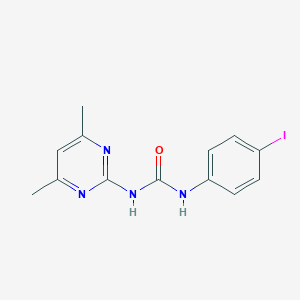 B097630 Urea, 1-(4,6-dimethyl-2-pyrimidinyl)-3-(p-iodophenyl)- CAS No. 16018-70-5