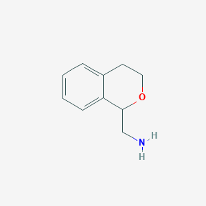 molecular formula C10H13NO B097631 1H-2-苯并吡喃-1-甲胺，3,4-二氢- CAS No. 19158-90-8
