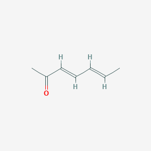 molecular formula C7H10O B097648 2,4-庚二烯-6-酮 CAS No. 18402-90-9