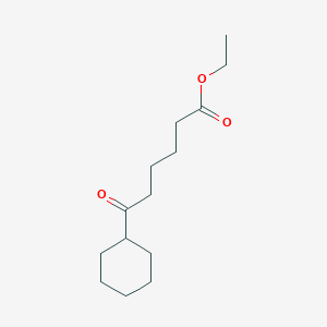 molecular formula C14H24O3 B097657 6-环己基-6-氧代己酸乙酯 CAS No. 16076-62-3