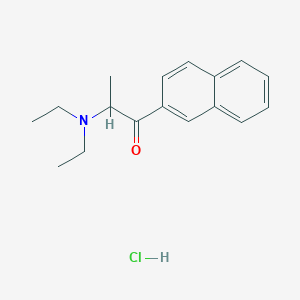 molecular formula C17H22ClNO B009768 1-(2-Naphthyl)-2-diethylaminopropan-1-one hydrochloride CAS No. 100073-45-8