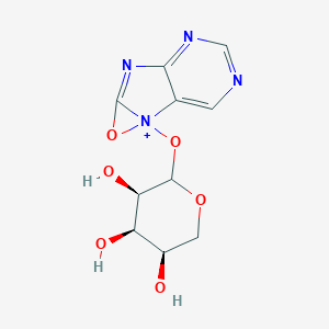 molecular formula C10H11N4O6+ B097684 Oxypurinol 7-riboside CAS No. 16220-08-9