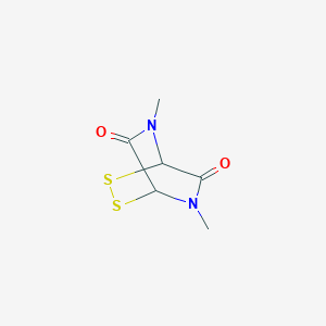 B097716 2,3-Dithia-5,7-diazabicyclo(2.2.2)octane-6,8-dione, 5,7-dimethyl- CAS No. 19552-96-6