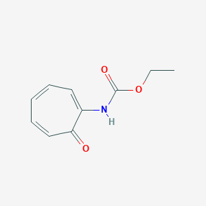 B097717 1,3,5-Cycloheptatriene-1-carbamic acid, 7-oxo-, ethyl ester CAS No. 18188-87-9