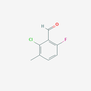 molecular formula C8H6ClFO B009777 2-Chloro-6-fluoro-3-methylbenzaldehyde CAS No. 104451-99-2