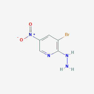 molecular formula C5H5BrN4O2 B097778 3-溴-2-叠氮基-5-硝基吡啶 CAS No. 15862-38-1