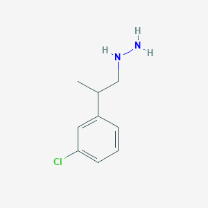 B097788 2-(3-Chlorophenyl)propylhydrazine CAS No. 16602-97-4