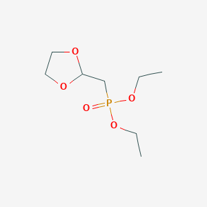 molecular formula C8H17O5P B097815 二乙基((1,3-二氧杂环戊二烯-2-基)甲基)膦酸酯 CAS No. 17053-09-7