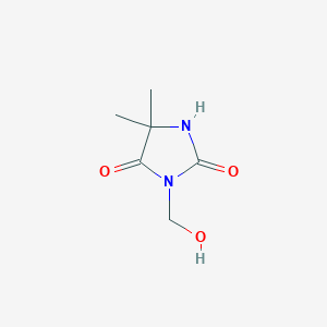 molecular formula C6H10N2O3 B097862 2,4-咪唑烷二酮，3-(羟甲基)-5,5-二甲基- CAS No. 16228-00-5