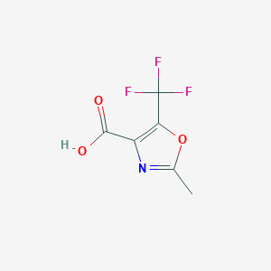 molecular formula C6H4F3NO3 B097879 2-甲基-5-(三氟甲基)-1,3-噁唑-4-羧酸 CAS No. 18955-88-9