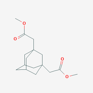 molecular formula C16H24O4 B097898 Dimethyl 2,2'-tricyclo[3.3.1.1~3,7~]decane-1,3-diyldiacetate CAS No. 17768-29-5