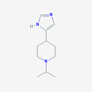 molecular formula C11H19N3 B009790 4-(1H-Imidazol-5-yl)-1-(propan-2-yl)piperidine CAS No. 106243-45-2