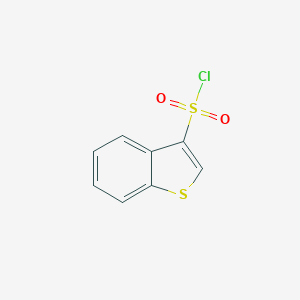 molecular formula C8H5ClO2S2 B097932 1-Benzothiophene-3-sulfonyl chloride CAS No. 18494-87-6