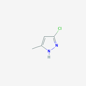 molecular formula C4H5ClN2 B097951 5-chloro-3-methyl-1H-pyrazole CAS No. 15953-45-4