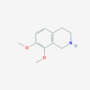 molecular formula C11H15NO2 B097959 7,8-Dimethoxy-1,2,3,4-tetrahydroisoquinoline CAS No. 15365-56-7