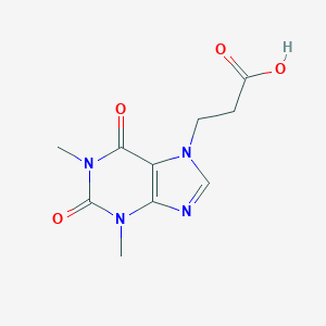 molecular formula C10H12N4O4 B097975 3-(1,3-Dimethyl-2,6-dioxo-1,2,3,6-tetrahydro-7h-purin-7-yl)propanoic acid CAS No. 17781-08-7