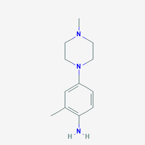 molecular formula C12H19N3 B097984 2-Methyl-4-(4-methylpiperazin-1-yl)aniline CAS No. 16154-71-5