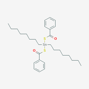 molecular formula C30H44O2S2Sn B097993 Bis(benzoylthio)dioctylstannane CAS No. 15481-47-7