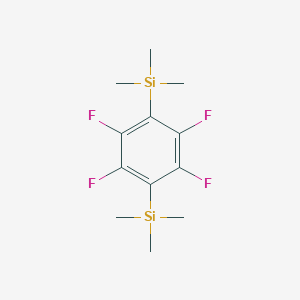 molecular formula C12H18F4Si2 B098026 1,4-Bis(trimethylsilyl)tetrafluorobenzene CAS No. 16956-91-5