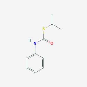 molecular formula C10H13NOS B098102 Carbamothioic acid, phenyl-, S-(1-methylethyl) ester CAS No. 10129-28-9