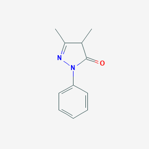 molecular formula C11H12N2O B098108 3,4-Dimethyl-1-phenyl-1H-pyrazol-5(4H)-one CAS No. 17900-68-4