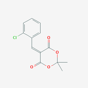 molecular formula C13H11ClO4 B098132 5-(2-Chlorobenzylidene)-2,2-dimethyl-1,3-dioxane-4,6-dione CAS No. 15851-88-4