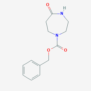 molecular formula C13H16N2O3 B098139 1-Cbz-[1,4]diazepan-5-one CAS No. 18158-16-2