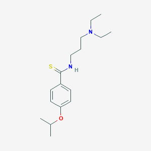 molecular formula C17H28N2OS B098144 Benzamide, N-(3-diethylaminopropyl)-p-isopropoxythio- CAS No. 16531-40-1