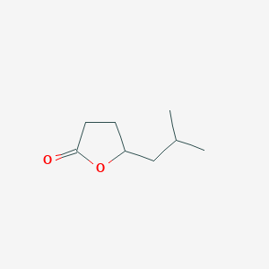 molecular formula C8H14O2 B098152 2(3H)-Furanone, dihydro-5-(2-methylpropyl)- CAS No. 18432-37-6