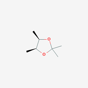 molecular formula C7H14O2 B098155 1,3-Dioxolane, 2,2,4,5-tetramethyl-, cis- CAS No. 17226-65-2