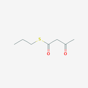 molecular formula C7H12O2S B098158 S-Propyl 3-oxobutanethioate CAS No. 15780-61-7