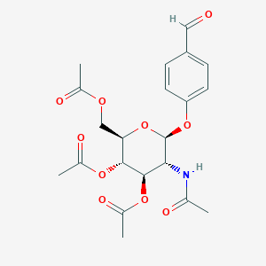 molecular formula C21H25NO10 B098159 2-甲酰苯基 2-乙酰氨基-3,4,6-三-O-乙酰-2-脱氧-β-D-吡喃葡萄糖苷 CAS No. 15430-77-0