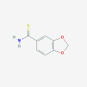molecular formula C8H7NO2S B098189 1,3-Benzodioxole-5-carbothioamide CAS No. 15884-65-8