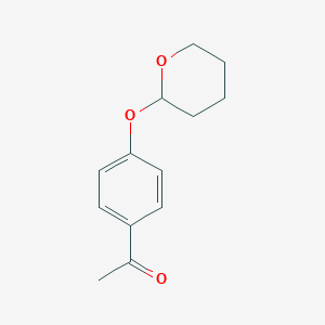 molecular formula C13H16O3 B098195 1-[4-(Oxan-2-yloxy)phenyl]ethanone CAS No. 16162-69-9