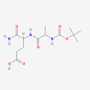 molecular formula C13H23N3O6 B098196 Boc-ala-D-Glu-NH2 CAS No. 18814-50-1
