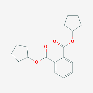 molecular formula C18H22O4 B098265 Phthalic acid, dicyclopentyl ester CAS No. 18699-38-2