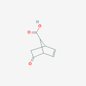 molecular formula C8H8O3 B009827 5-Oxobicyclo[2.2.1]hept-2-ene-7-carboxylic acid CAS No. 101915-49-5