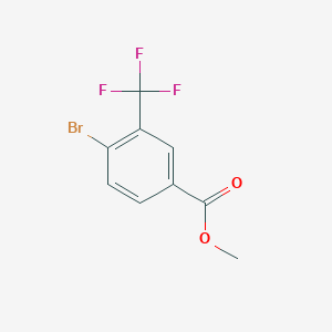molecular formula C9H6BrF3O2 B009828 Methyl 4-bromo-3-(trifluoromethyl)benzoate CAS No. 107317-58-8