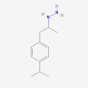 molecular formula C12H20N2 B098297 1-(4-Propan-2-ylphenyl)propan-2-ylhydrazine CAS No. 16603-16-0