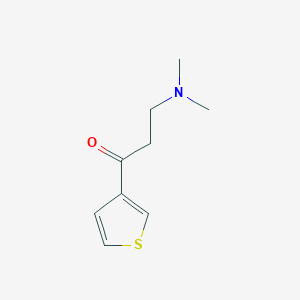 molecular formula C9H13NOS B009830 3-(二甲氨基)-1-(噻吩-3-基)丙-1-酮 CAS No. 100860-96-6
