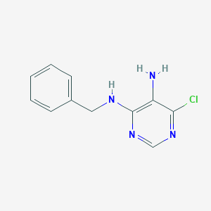 molecular formula C11H11ClN4 B098310 n4-Benzyl-6-chloropyrimidine-4,5-diamine CAS No. 15948-97-7