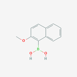 molecular formula C11H11BO3 B009833 (2-methoxynaphthalen-1-yl)boronic Acid CAS No. 104116-17-8