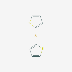 molecular formula C10H12S2Si B098338 二甲基二(2-噻吩基)硅烷 CAS No. 17888-49-2
