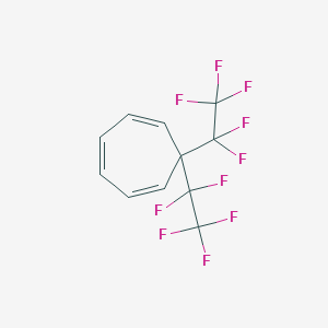 1,3,5-Cycloheptatriene, 7,7-bis(pentafluoroethyl)-